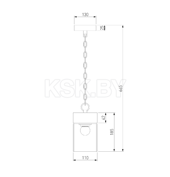 Уличный подвесной светильник Atrani 35085/H черный (a062519) 