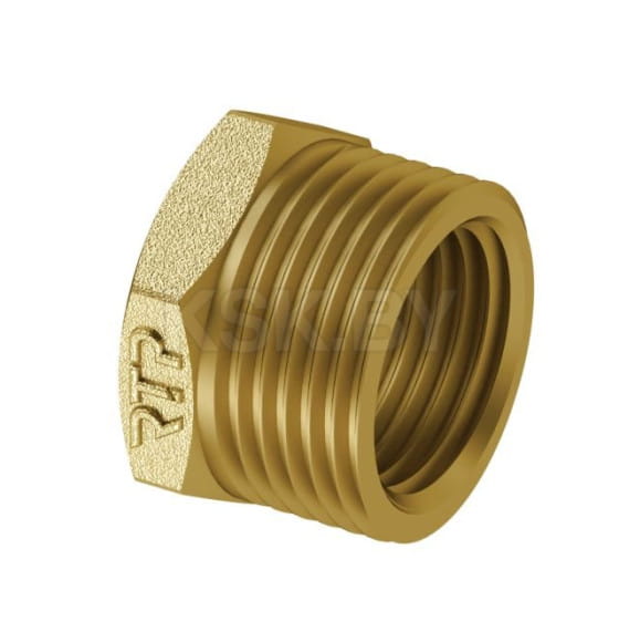 Футорка  1 1/2"х1 1/4" нар.-вн, латунь, РТП (37137) 