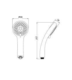 Душевая лейка IDDIS 11631 3F