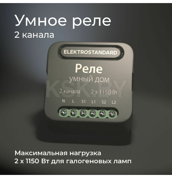 Реле умный дом 2 канала по 1150W 76007/00 ES (a059326) 