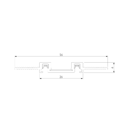 Шинопровод встраиваемый (2м) чёрный 85130/00 Flat Magnetic