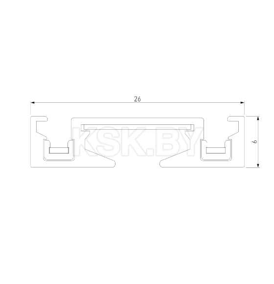 Шинопровод накладной (2м) чёрный 85129/00 Flat Magnetic (a063722) 