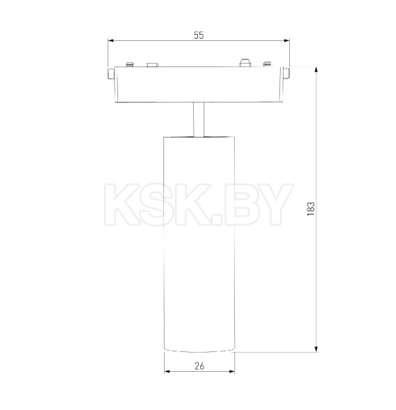 Трековый светильник 18W 4000K Arcos (чёрный) 85096/01 Flat Magnetic (a063713) 