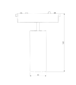 Трековый светильник 9W 4000K Arcos (чёрный) 85095/01 Flat Magnetic