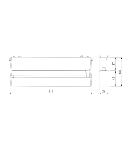 Трековый светильник 10W 4000K Unity (чёрный) 85093/01 Flat Magnetic