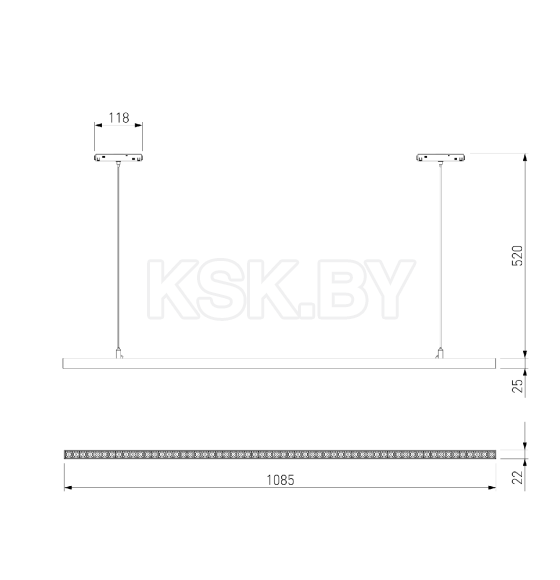 Трековый светильник 48W 4000K Vilo (чёрный) 85108 Slim Magnetic (a064806) 