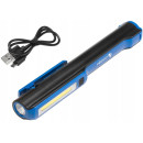 Фонарь светодиодный магнит, заряжающийся через USB, 3.7 В HOEGERT (HT1E406)