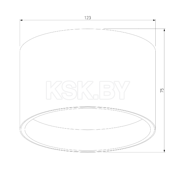 Светильник потолочный светодиодный 25123/LED Banti 13W 3000K черный (25123/LED) (a063929) 