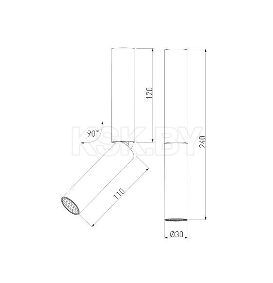 Светильник накладной белый Pika 6W (25029/LED) (a061108) 