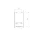 Светильник потолочный светодиодный 9W 3000K черный матовый DLR021 (a063933) 