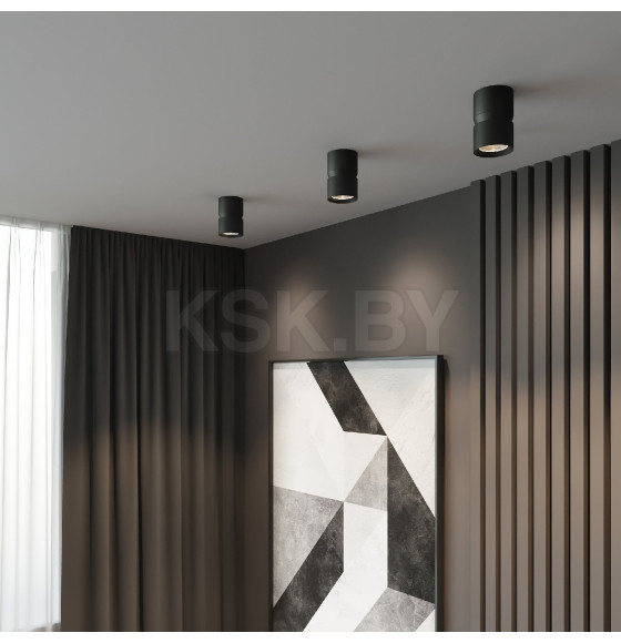 Светильник потолочный светодиодный Kayo 25049/LED 12W 4000К чёрный 25049/LED (a064729) 