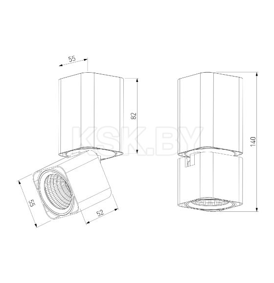 Светильник потолочный светодиодный 10W 4000K белый 25043/LED (a063681) 