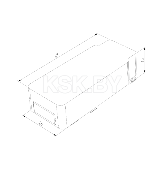 Ввод питания (черный) 85001/00 Flat Magnetic (a063736) 