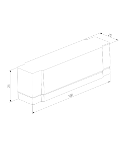 Короб для сетевого шнура (черный) 85131/00 Flat Magnetic