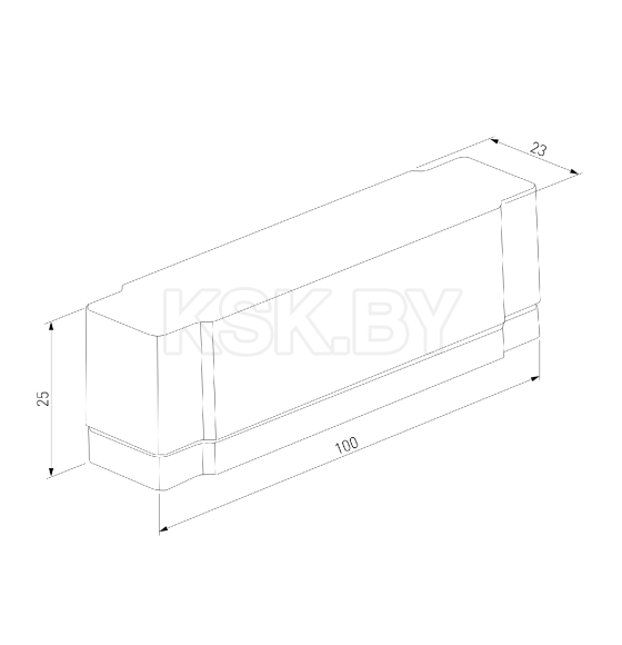 Короб для сетевого шнура (черный) 85131/00 Flat Magnetic (a063735) 