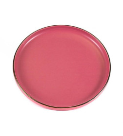 Тарелка мелкая керамическая "Matte pink" 27х2,7 см TCCJ001-3