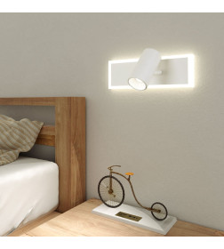 Настенный светодиодный светильник с USB и Type-C 20127/1 LED белый