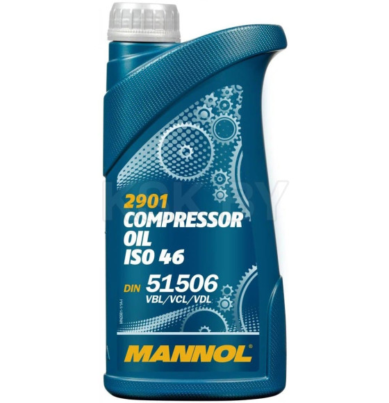 Индустриальное масло Mannol Compressor Oil ISO 46, 1 л. (MN2901-1) 