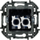 Розетка двойная 2*RJ45 алюминий INSPIRIA Legrand (673842) 