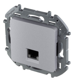 Розетка RJ 45 алюминий INSPIRIA Legrand