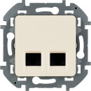 Розетка двойная RJ 45 слоновая кость INSPIRIA Legrand (673841) 