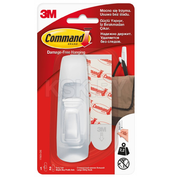 Крючок COMMAND большой 17003 1шт/уп (17003) 
