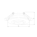 Светильник встраиваемый GU10 графит 25009/01 (a064266) 