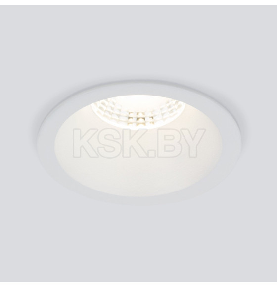Встраиваемый светодиодный светильник 7W 3000K WH белый 15266/LED (a063925) 