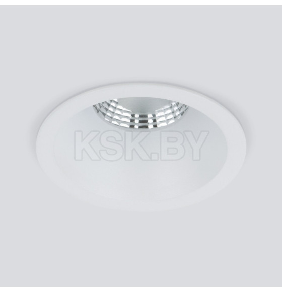 Встраиваемый светодиодный светильник 7W 3000K WH белый 15266/LED (a063925) 