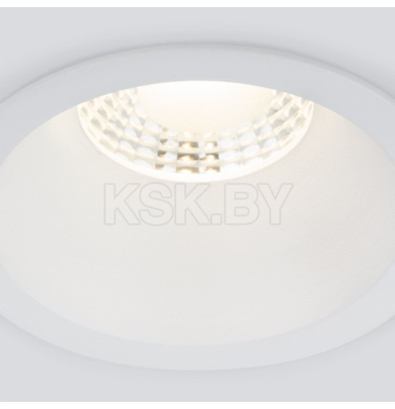 Встраиваемый светодиодный светильник 7W 3000K WH белый 15266/LED (a063925) 