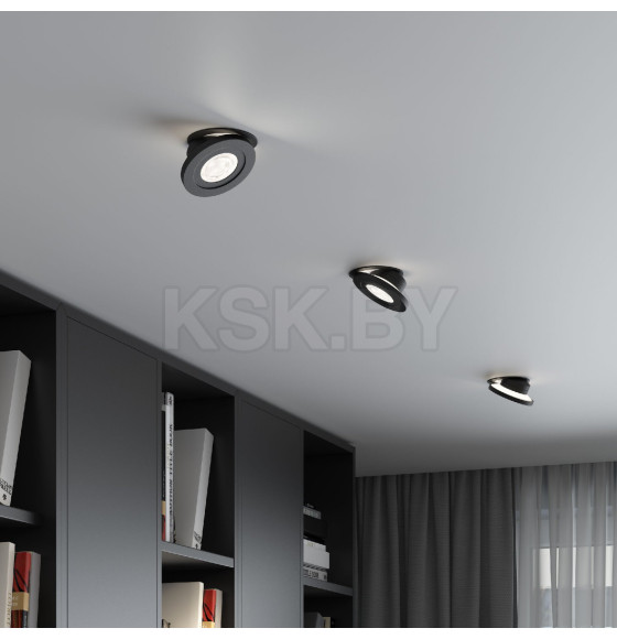 Встраиваемый светодиодный светильник 6W 4000K чёрный 25084/LED (a063675) 