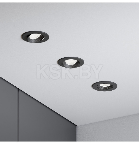 Светильник встраиваемый светодиодный Even черный 25094/LED (a065459) 