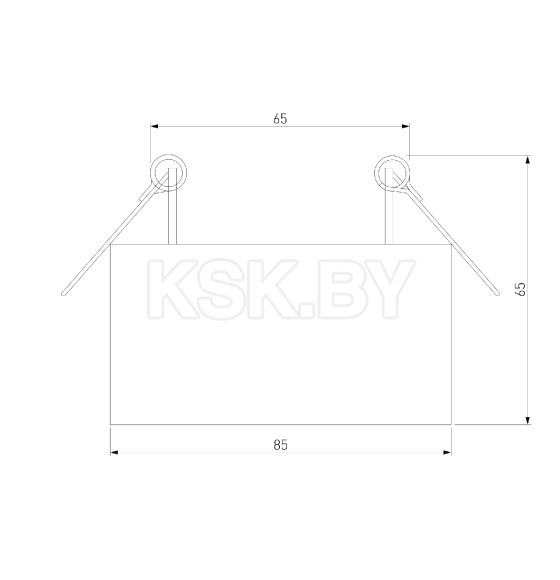 Светильник встраиваемый светодиодный Glam белый 25095/LED (a065709) 