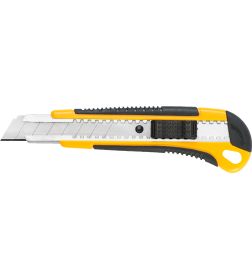 Нож 18 мм с резиновой ручкой С-28 HARDY