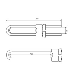 Блокиратор мебельный (10/120) Palladium BS 4617 