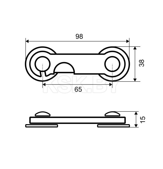 Блокиратор мебельный Palladium BS 4603