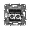 Розетка двойная 2*RJ45 антрацит Etika Legrand (672655) 