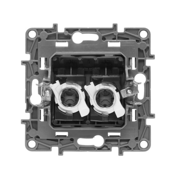 Розетка двойная 2*RJ45 антрацит Etika Legrand (672655) 