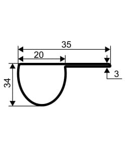 Уголок защитный малый Palladium BS 4622 