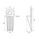 Фиксатор дверей напольный Palladium BS 4641