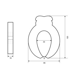 Фиксатор для дверей Palladium BS 4633 