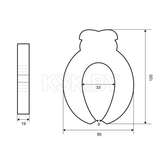 Фиксатор для дверей Palladium BS 4633 