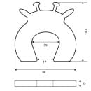 Фиксатор для дверей Palladium BS 4638