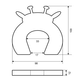 Фиксатор для дверей Palladium BS 4638