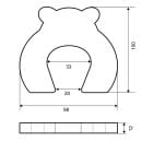Фиксатор для дверей Palladium BS 4637