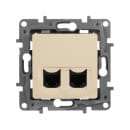 Розетка комп. 2хRJ-45 сл. кость Etika Legrand (672355) 