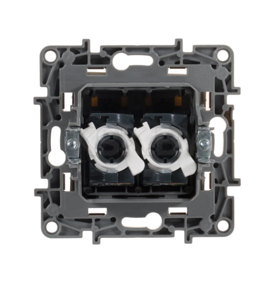 Розетка комп. 2хRJ-45 сл. кость Etika Legrand (672355) 