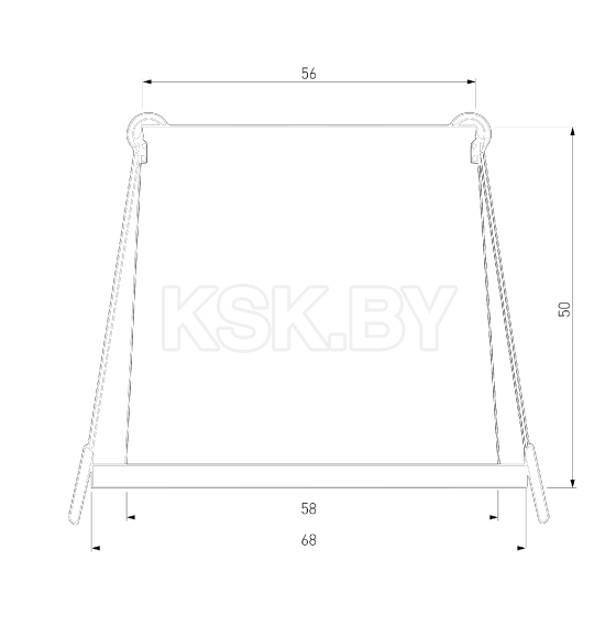 Светильник встраиваемый GU10 чёрный 25002/01 (a064242) 