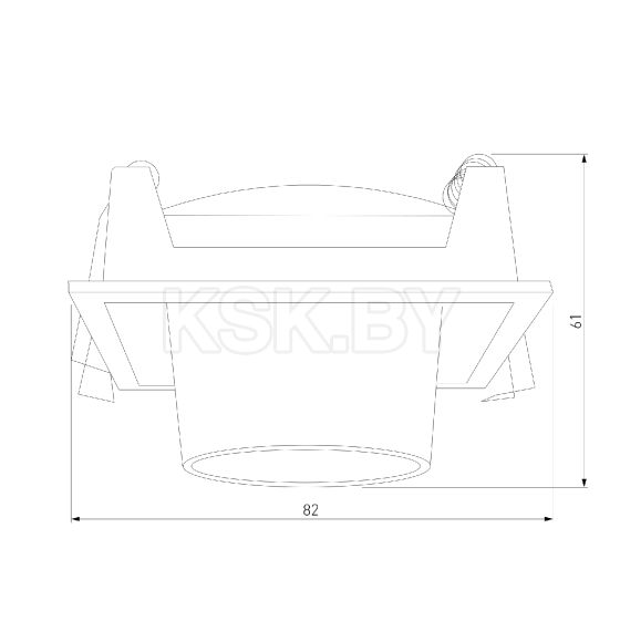 Потолочный светодиодный светильник 8W 4000K белый 25087/LED (a063993) 