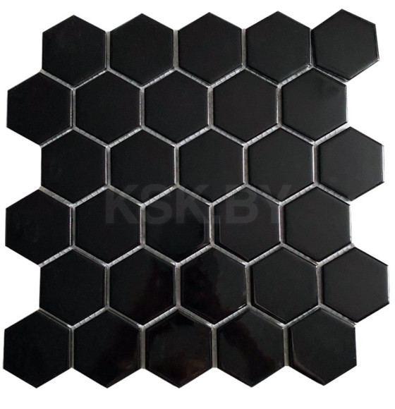  Мозаика Hexagon Black Glossy 280*286*8 мм